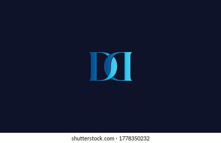 Unique and Modern Alphabet DD letters Icon logo Concept Vector Template
