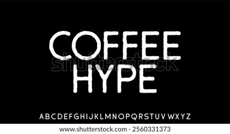 unique and modern alphabet font set vector