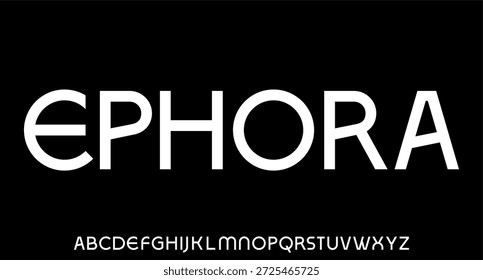 unique and modern alphabet font vector set