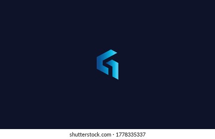 Unique and Modern alphabet G letter Icon logo Concept Vector Template