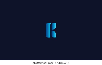 Unique and Modern Alphabet K letter Icon Logo Concept Vector Template