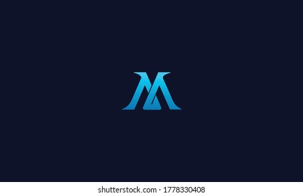 Unique and Modern Alphabet M letter Icon logo Concept Vector Template