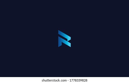 Unique and Modern Alphabet R letter Icon logo Concept Vector Template