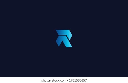 Unique and modern alphabet R letter icon logo concept vector template