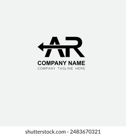 Unique and Modern AR letter logo design