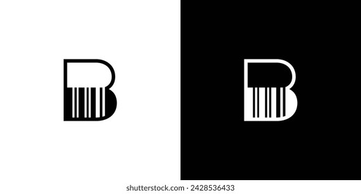 Einzigartiges und modernes Barcode-Logo-Design