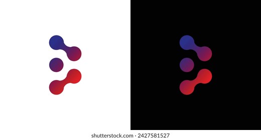  Unique and modern  B connectivity logo design 