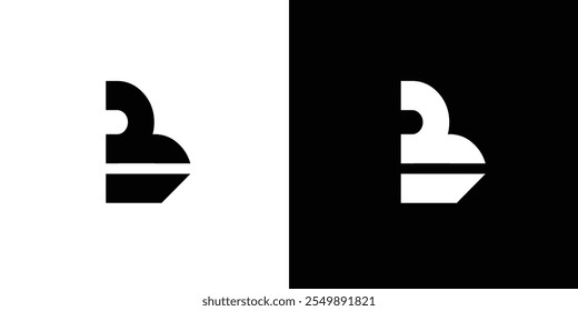 Design exclusivo e moderno do logotipo B 2