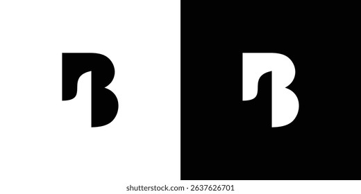 Unique and modern B paper logo design