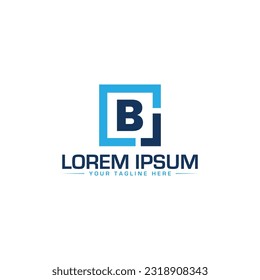 Unique and modern BL letter logo design