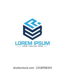 Unique and modern BL letter logo design