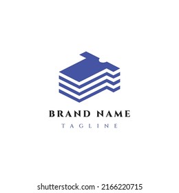 Unique modern and branded logo templet for brand identity and company business and clothes brand logo templet design free vector file