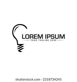 Unique and Modern Bulb Logo design