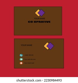 Unique modern business card design  