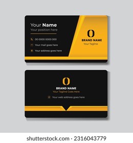 Unique and modern business card design template