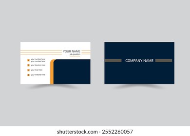 Unique Modern Business Card design template