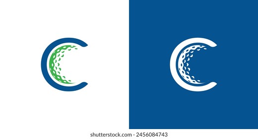  Unique and modern  C golf logo design