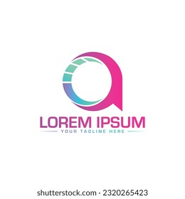 Unique and modern ca letter logo design