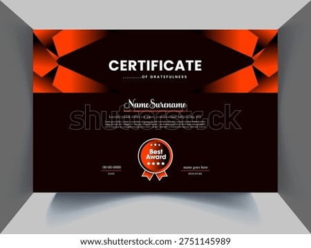 unique modern certificate design template