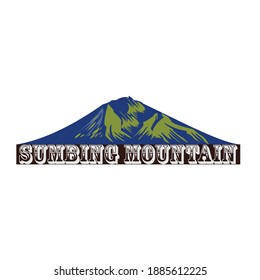 Vector de montaña único y moderno