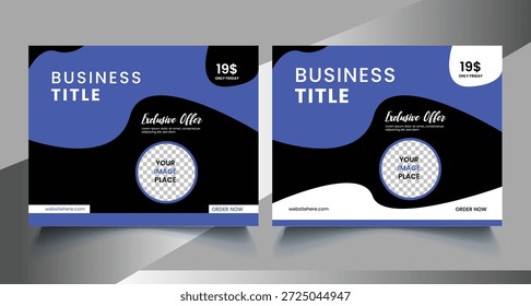 einzigartiges modernes sauberes Banner-Design 