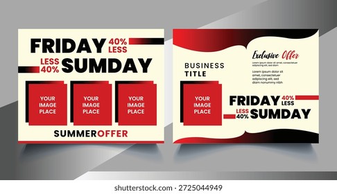 design de banner limpo moderno exclusivo 