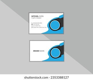 Unique Modern and Clean Professional Business Card Design.