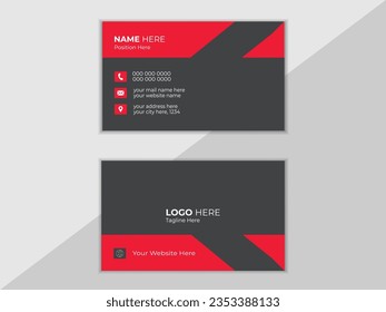 Unique Modern and Clean Professional Business Card Design.