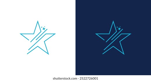 Único e moderno O design de logotipo de estrela de limpeza 2