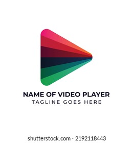 Unique and modern colorful and awesome branded logo templet for video game, video player and mobile app identity