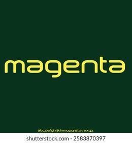 Unique modern creative display font vector