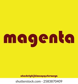 Unique modern creative display font vector