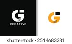 Unique modern creative elegant letter G logo template. Premium Vector