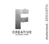 Unique Modern Creative elegant letter F logo Abstract template Design. Premium Monogram Vector