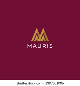 Unique modern creative elegant letter M logo template. Vector icon.