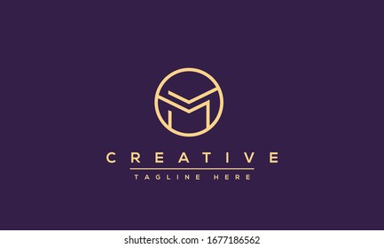 Unique modern creative elegant Letter M logo design or MM initials vector monogram symbol.
