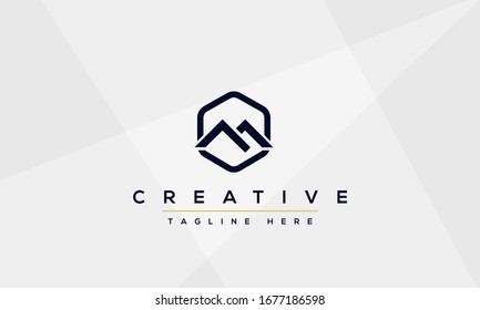 Unique modern creative elegant Letter M logo design or MM initials vector monogram symbol.
