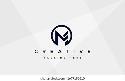 Unique modern creative elegant Letter M logo design or MM initials vector monogram symbol.
