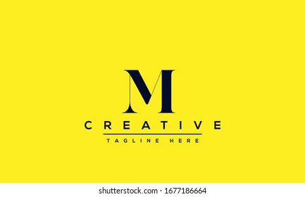 Unique modern creative elegant Letter M logo design or MM initials vector monogram symbol.
