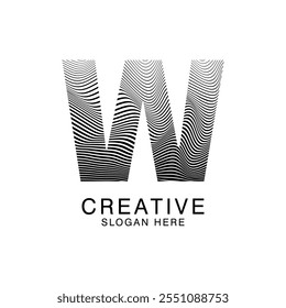 Unique Modern Creative elegant letter W logo Abstract template Design. Premium Monogram Vector