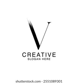 Unique Modern Creative elegant letter V logo Abstract template Design. Premium Monogram Vector