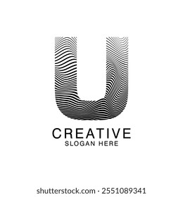Único Moderno Creativo elegante letra U logo Abstractas Diseño de Plantilla. Vector Premium Monogram