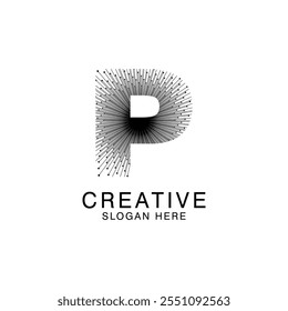 Único Moderno Creativo elegante letra P logo Diseño de Plantilla Abstractas. Vector Premium Monogram
