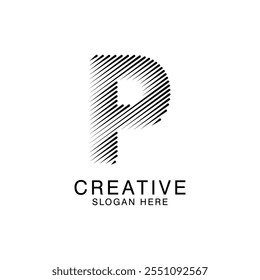Unique Modern Creative elegant letter P logo Abstract template Design. Premium Monogram Vector