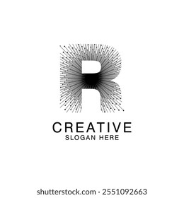 Único Moderno Creativo elegante letra R logo Diseño de Plantilla Abstractas. Vector Premium Monogram