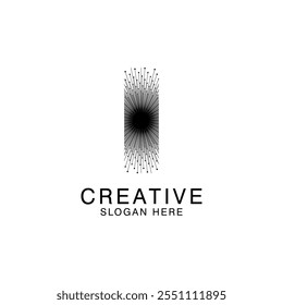 Exclusivo moderno criativo elegante letra I logotipo modelo abstrato Design. Vetor de Monograma Premium