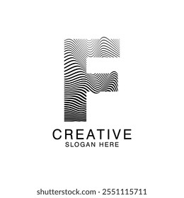 Único Moderno Creativo elegante letra F logo Abstractas Diseño de Plantilla. Vector Premium Monogram