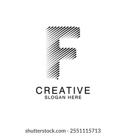 Único Moderno Creativo elegante letra F logo Abstractas Diseño de Plantilla. Vector Premium Monogram