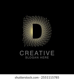 Unique Modern Creative elegant letter D logo Abstract template Design. Premium Monogram Vector