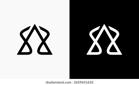 Unique modern creative elegant letter A logo Vector icon template